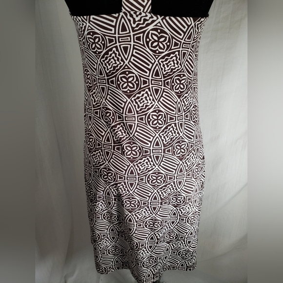 INC International Concepts Jeweled Beaded Collar Brown Sleeveless Dress Sz S - Picture 10 of 12